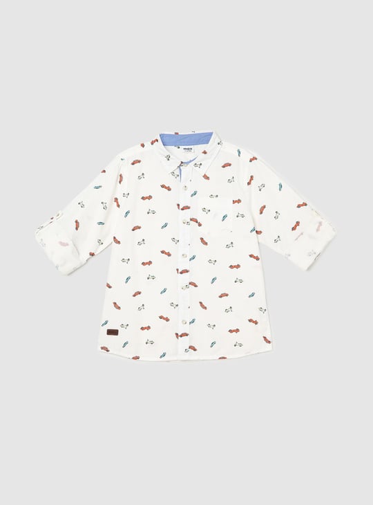 Boys Printed Full Sleeves Shirt