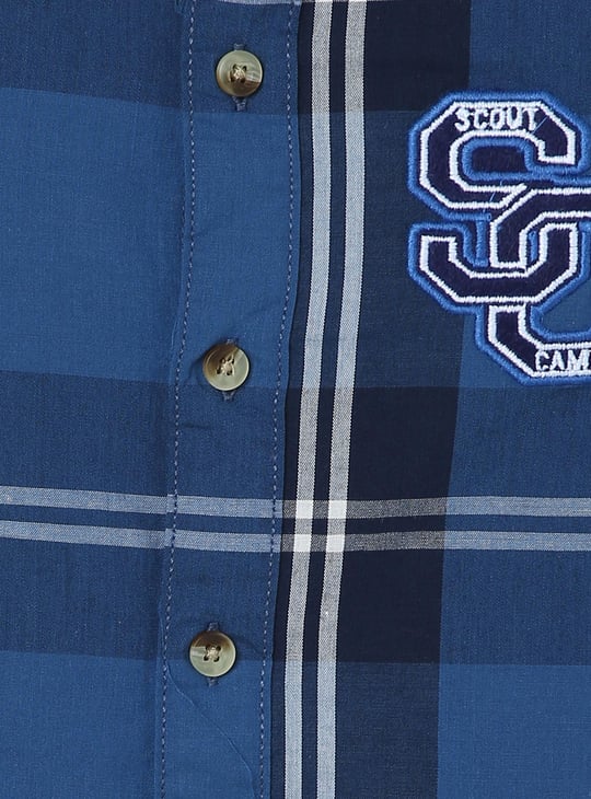 Boys Checked Cotton Shirt