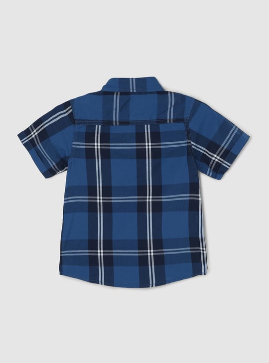 Boys Checked Cotton Shirt