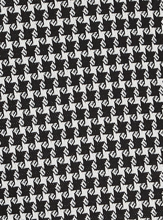 Women Houndstooth Pattern Knitted Pants