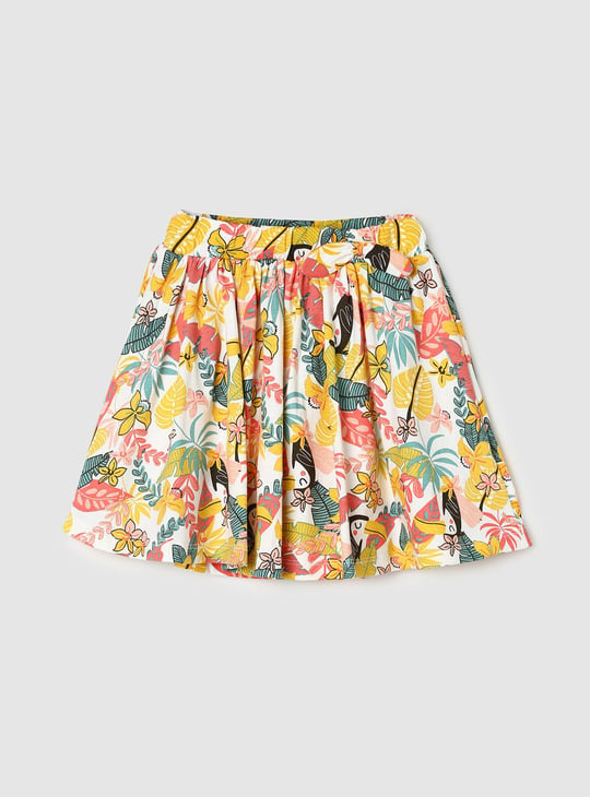 Girls Printed A-line skirt