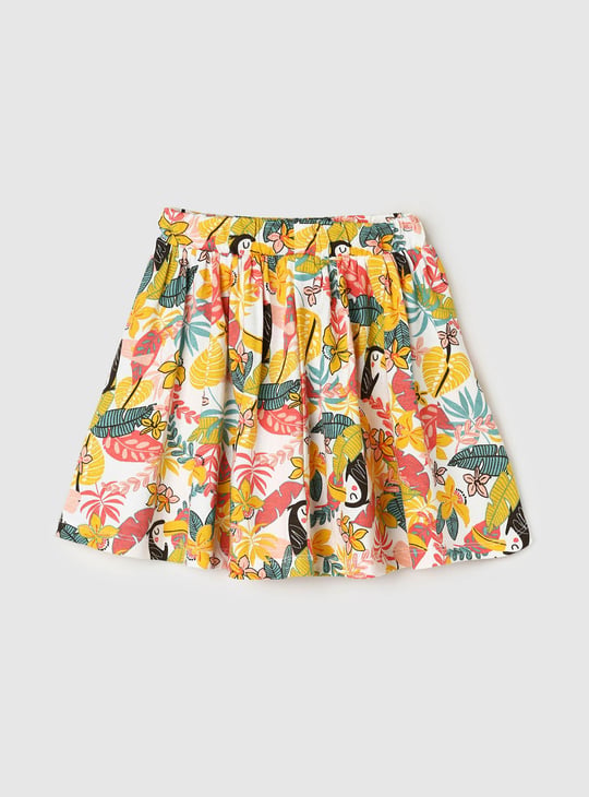 Girls Printed A-line skirt