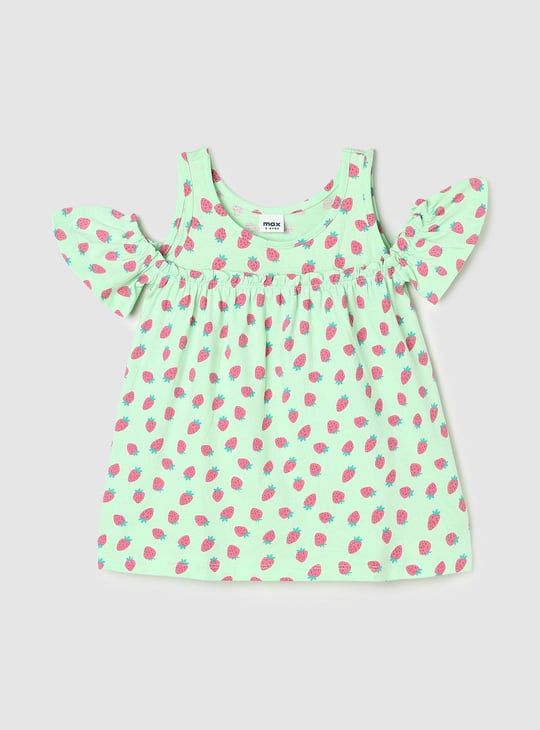 Girls Cold Shoulder Casual Top