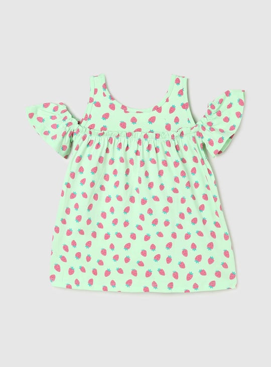 Girls Cold Shoulder Casual Top