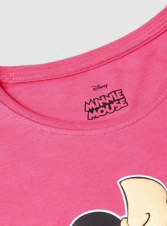 Girls Minnie Mouse Elasticated Hem T-shirt