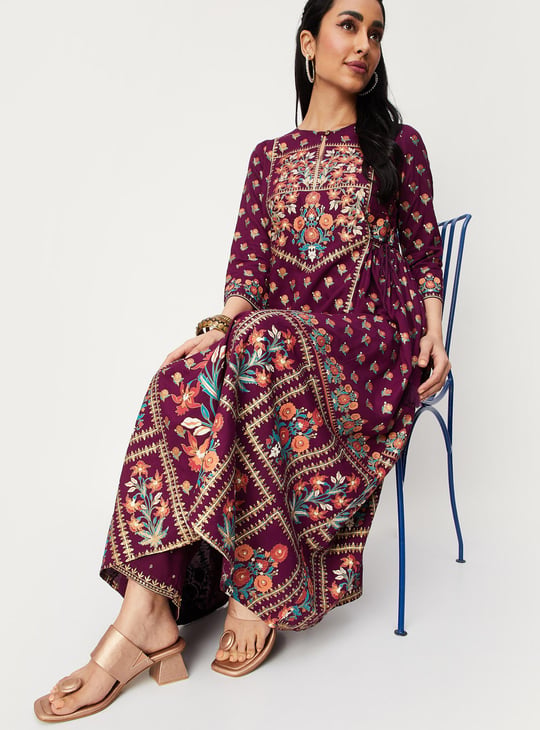 Women Printed A-line Kurta