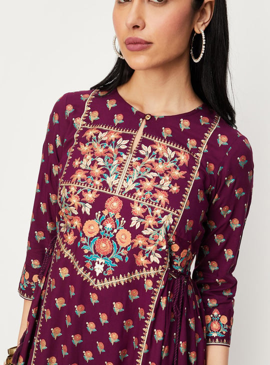Women Printed A-line Kurta