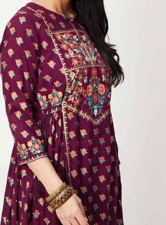 Women Printed A-line Kurta