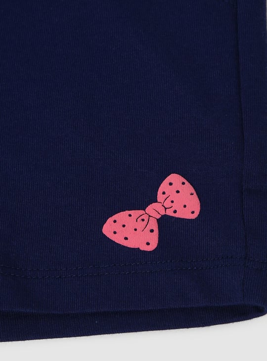 Girls Printed Sleepwear Shorts Set