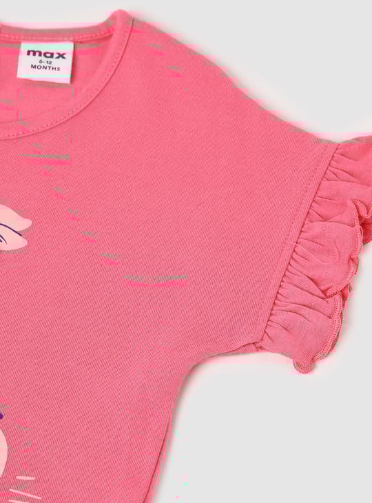 Girls Printed Sleepwear Shorts Set