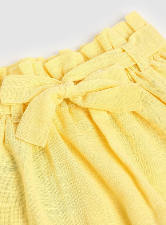 Girls Belted A-line Skirt