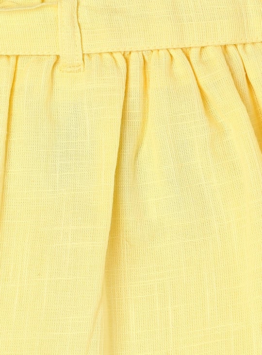 Girls Belted A-line Skirt