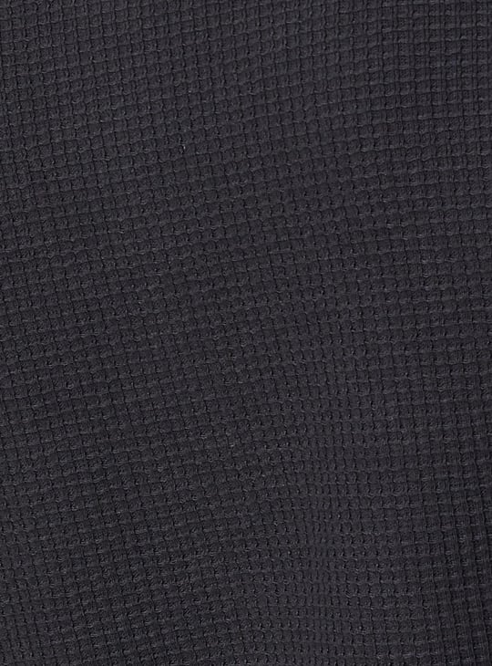 Men Textured Slim Fit Henley T-shirt