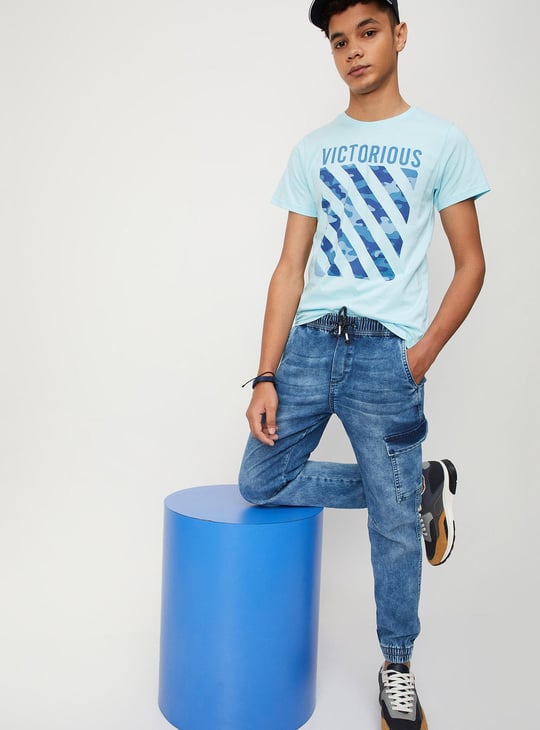 Boys Jogger Jeans with Cargo Pocket