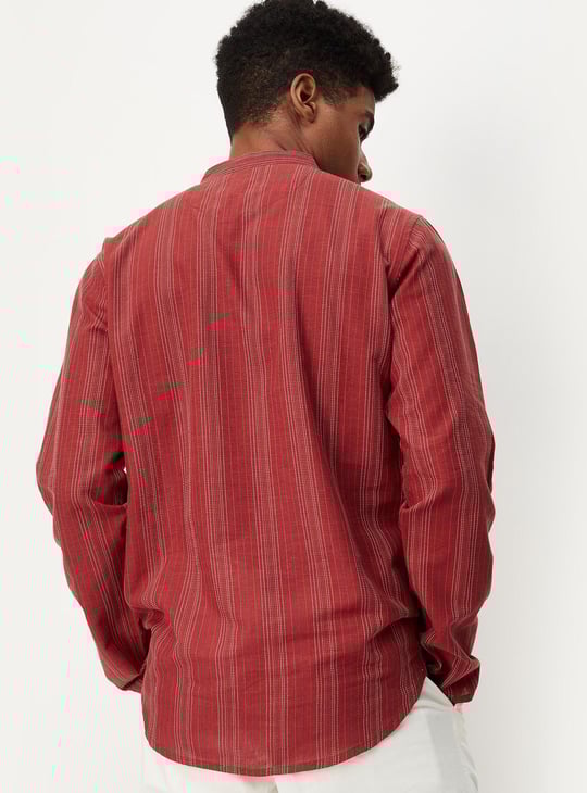 Men Striped Short Kurta