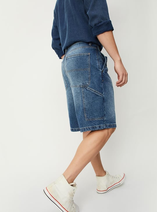 Men Carpenter Denim Shorts