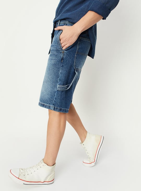 Men Carpenter Denim Shorts