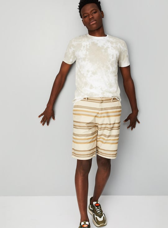 Men Slim Fit Tie & Dye T-shirt