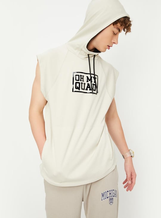 Buy Men Sleeveless Active Hoodie Online at just
