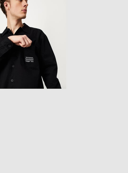 Men Relaxed Fit Printed Over Shirt