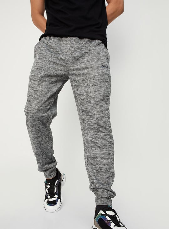 Men Knit Track Pants with Zip Pockets