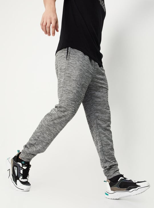 Men Knit Track Pants with Zip Pockets