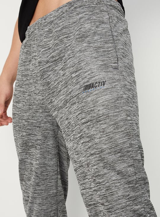 Men Knit Track Pants with Zip Pockets