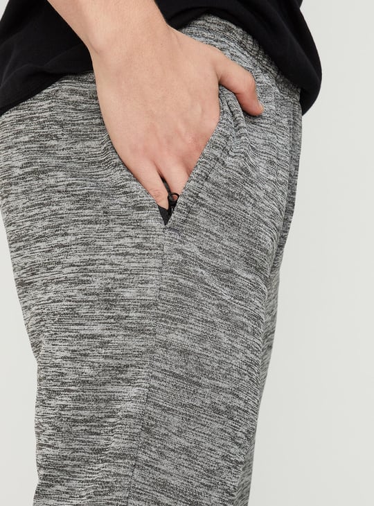 Men Knit Track Pants with Zip Pockets