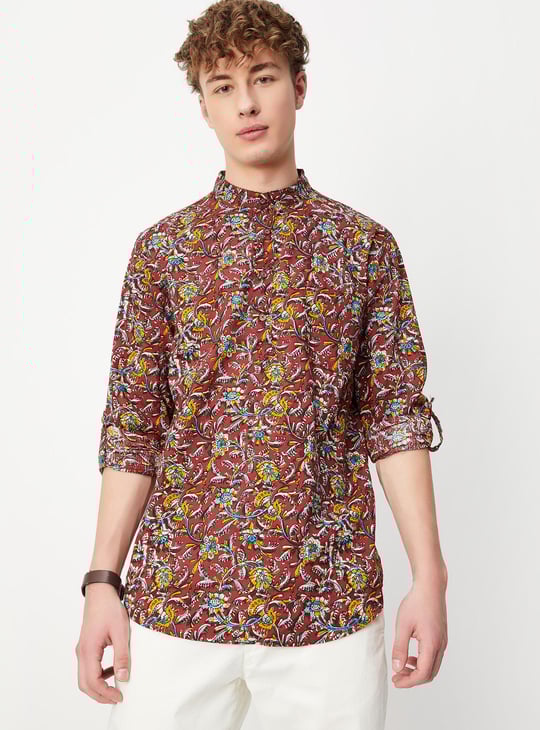 Men Printed Short Kurta