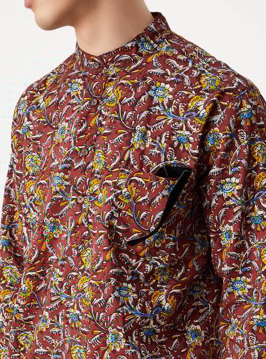 Men Printed Short Kurta