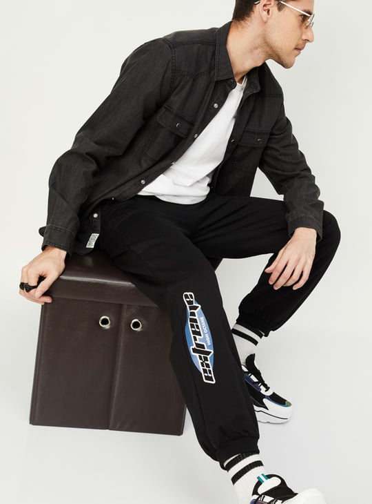 Men Printed Relaxed Fit Joggers