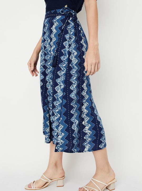Women Printed Elasticated Ethnic Culottes