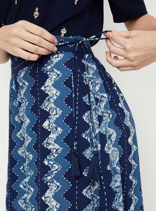 Women Printed Elasticated Ethnic Culottes