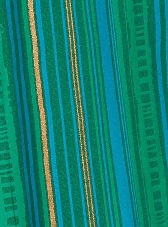 Women Striped Mock Overlap Culottes