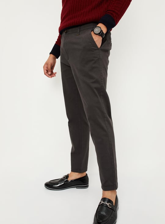 Men Slim Fit Printed Chinos