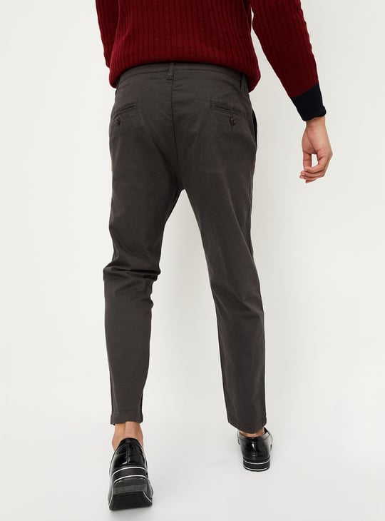 Men Slim Fit Printed Chinos