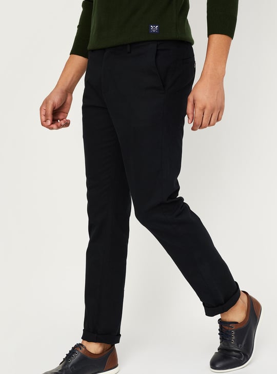Men Slim Fit Smart Casual Chinos