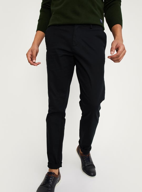 Men Slim Fit Smart Casual Chinos