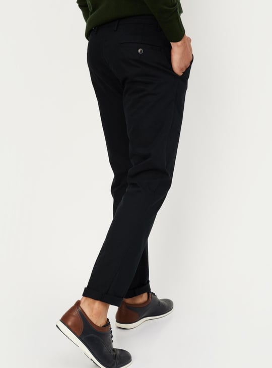 Men Slim Fit Smart Casual Chinos