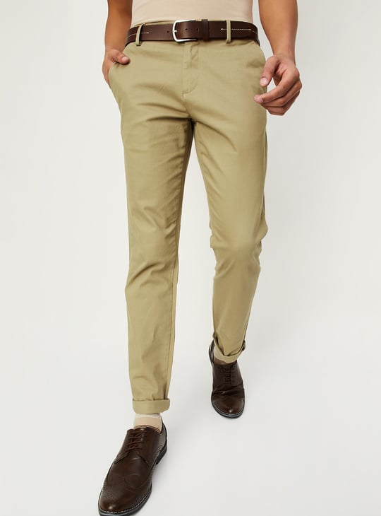 Men Slim Fit Smart Casual Chinos