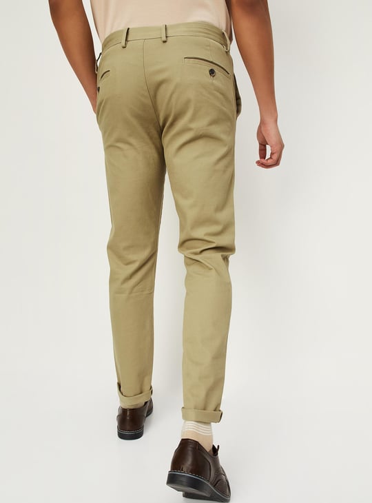Men Slim Fit Smart Casual Chinos