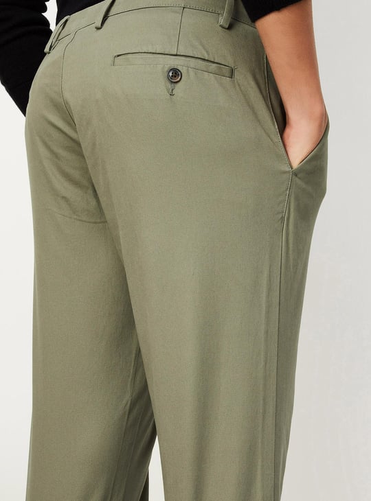 Men Slim Fit Smart Casual Chinos