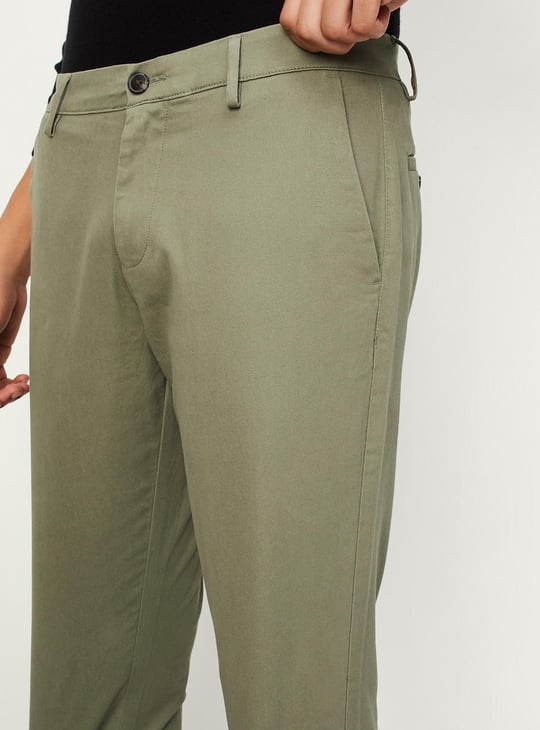 Men Slim Fit Smart Casual Chinos