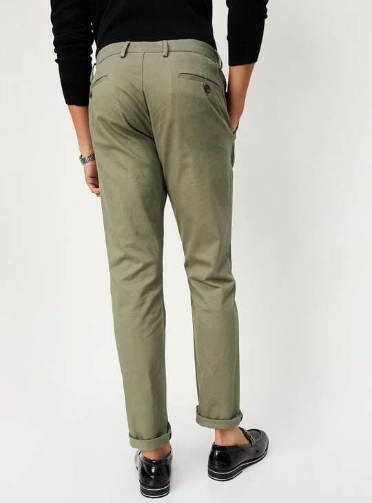 Men Slim Fit Smart Casual Chinos