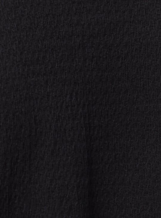 Women Solid Puffed Sleeves Top