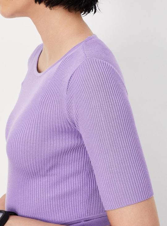 Women Ribbed Crop Top