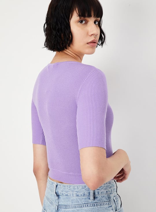 Women Ribbed Crop Top