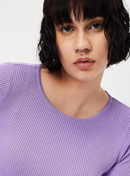 Women Ribbed Crop Top