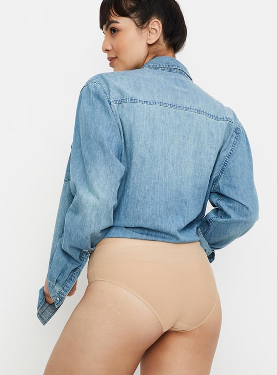 Solid Seamless Hipster Panties  - Pack of 2