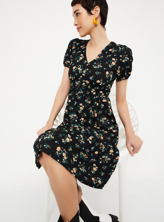 Women Printed Fit and Flare Dress